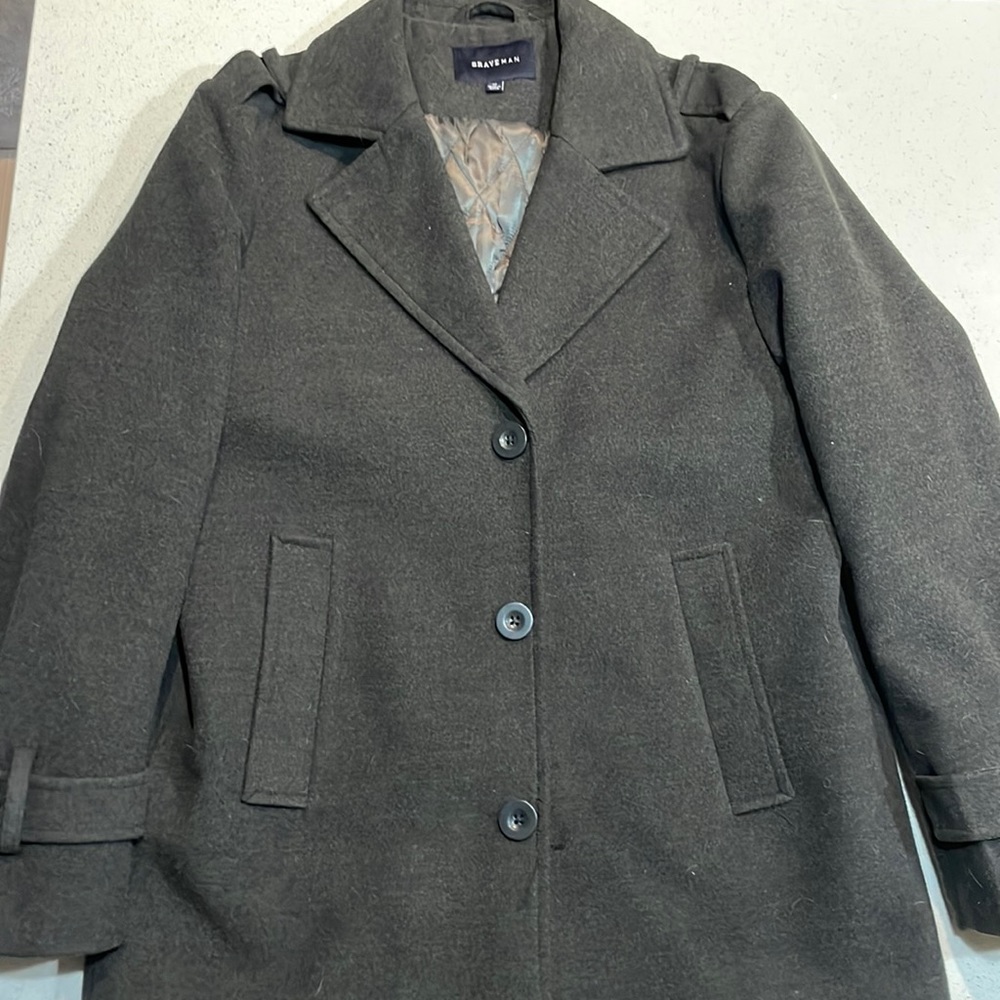 Brave Man Wool Single breasted coat